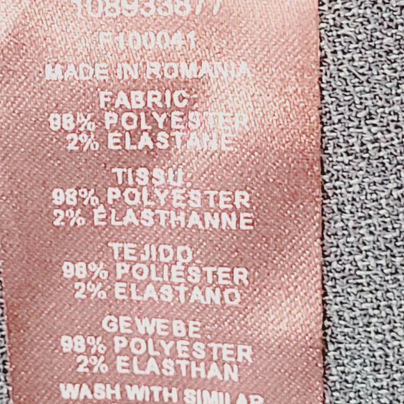 Asos Design 12 Dress Women pleated zipper texture round neck long-sleeved - Picture 11 of 12